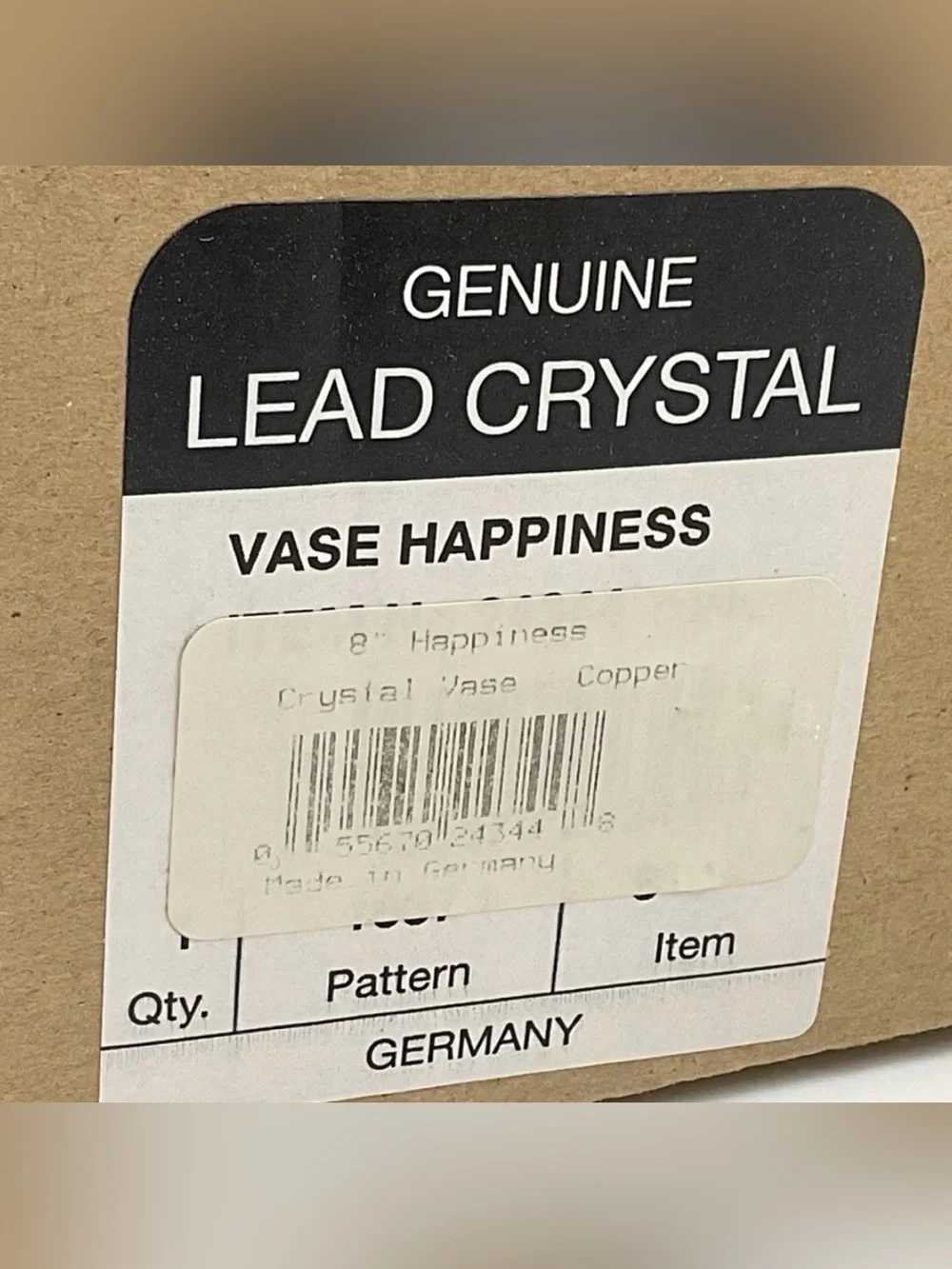 New In Box Vintage Bleikristall 24% Lead Crystal 